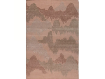 CASCADIA - Hand-knotted Tibetan wool and silk rectangular rug by Kelly Wearstler