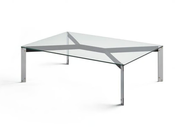MARÍA - Rectangular glass coffee table by Kendo Mobiliario