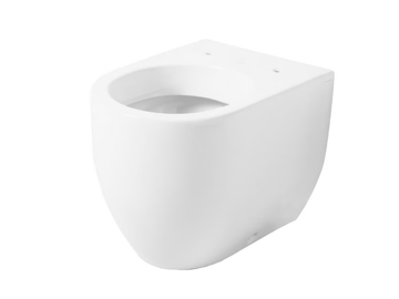 FLO 3112 - Back to wall rimless ceramic toilet by Kerasan