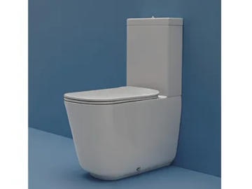 TRIBECA 5117 - Close coupled ceramic toilet by Kerasan