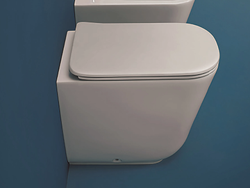 TRIBECA 5118 - Floor mounted back to wall ceramic toilet by Kerasan