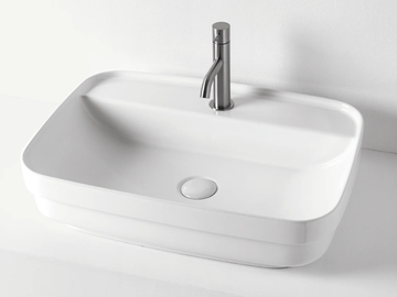 TRIBECA 5142 - Countertop/inset ceramic washbasin by Kerasan