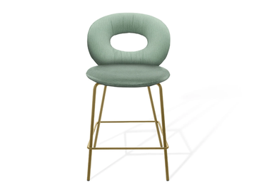 ALICE - Upholstered stool with back by KFF