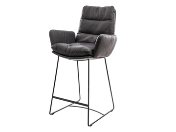 ARVA - Sled base kitchen stool with armrests by KFF