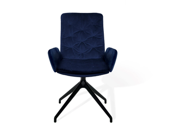 ARVA STITCH - Swivel upholstered chair with armrests by KFF