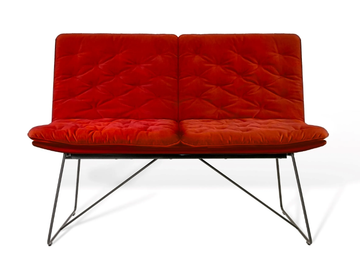 ARVA STITCH - Upholstered bench with back by KFF