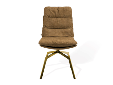 ARVA - Swivel upholstered trestle-based chair by KFF