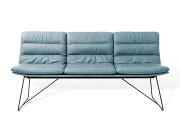 ARVA - Upholstered bench with back by KFF