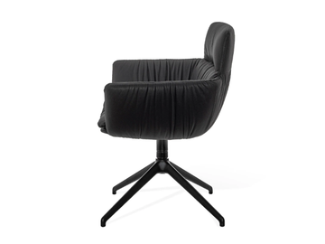FAYE CASUAL - Side chair with armrests and 4-leg-star-frame SL by KFF