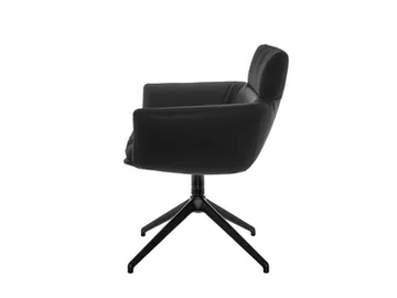 FAYE - Side chair with armrests and 4-leg-star-frame SL by KFF