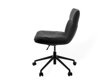 FAYE - Swivel upholstered chair with 5-spoke base by KFF