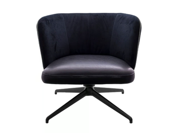 GAIA LINE LOUNGE - Upholstered with 4-spoke base easy chair by KFF