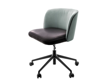 GAIA LINE - Upholstered height-adjustable chair with 5-spoke base by KFF
