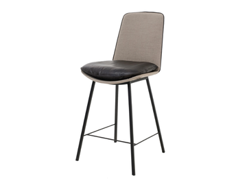 LHASA - High upholstered stool with footrest by KFF