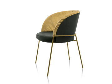 LUNAR - Upholstered chair with armrests by KFF