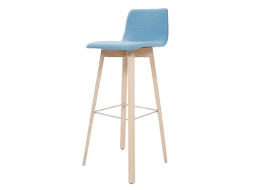 MAVERICK - Upholstered barstool with back by KFF