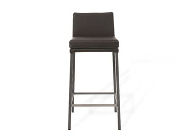 TEXAS FLAT - Upholstered counter stool with back by KFF