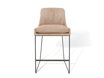 YOUMA CASUAL - Sled base upholstered kitchen stool by KFF