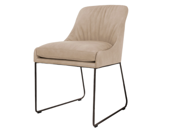 YOUMA CASUAL - Sled base upholstered restaurant chair by KFF