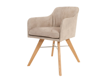 YOUMA CASUAL - Upholstered restaurant chair with armrests by KFF