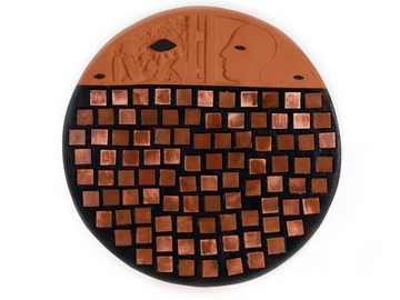 DISK V - Ceramic sculpture by Kiasmo