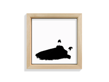 HAIKU X - Ceramic tile with frame by Kiasmo