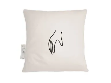 NOTES II - Square linen cushion by Kiasmo