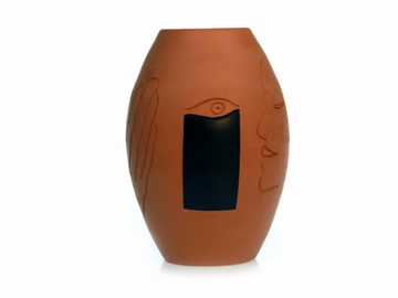 SECRET VI - Terracotta vase by Kiasmo