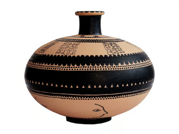 VEIA II - Terracotta vase by Kiasmo