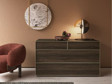 CORNICE - Wooden chest of drawers with integrated handles by Kico