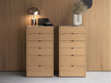 FILO - Wooden chest of drawers with integrated handles by Kico