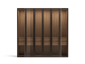 FRAME - Wood and glass wardrobe by Kico