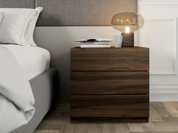 GRIP - Rectangular wooden bedside table with drawers by Kico