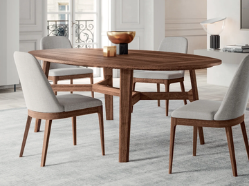 MOOR - Oval wooden dining table by Kico