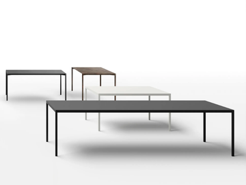 T-ONE - Rectangular metal dining table by Kico