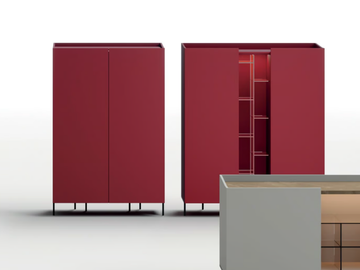 VIKI - Wooden highboard with doors by Kico