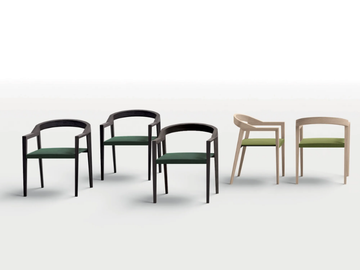 WOODY - Ash chair with armrests by Kico