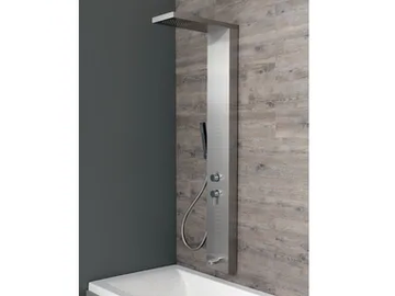 EASY SHOWER COMBI - Wall-mounted stainless steel shower panel with side jets by Kinedo