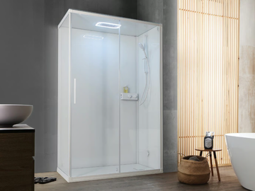 K1000 - Multifunction corner shower cabin with sliding door by Kinedo