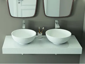 Round washbasin - Countertop round composite material washbasin by Kinedo