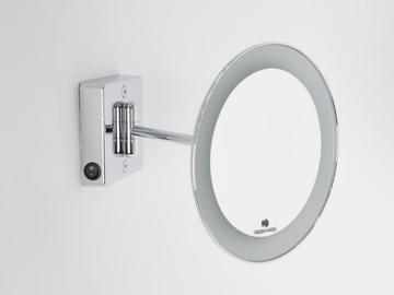 DISCOLO LED - Wall-mounted round shaving mirror with integrated lighting by KOH-I-NOOR