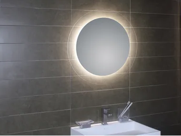 GEOMETRIE 4 - Wall-mounted bathroom mirror with integrated lighting by KOH-I-NOOR