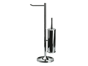 KOKO - Chromed brass toilet roll holder / toilet brush by KOH-I-NOOR