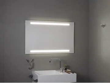 SUPERIORE E INFERIORE LED - Bathroom mirror with integrated lighting by KOH-I-NOOR
