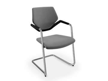 NOOK - Sled base stackable reception chair by König Neurath