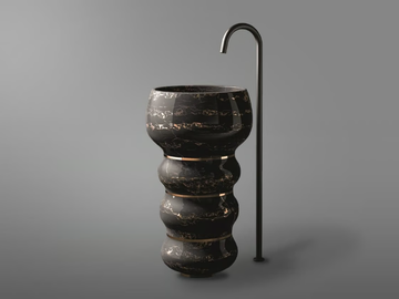 BUBBLES - Freestanding marble washbasin by Kreoo