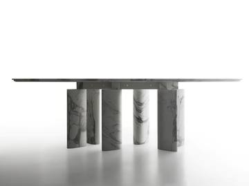 ELLENICO - Oval marble table by Kreoo