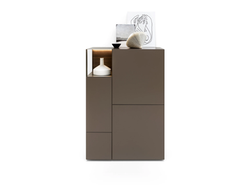 AVENUE - Wooden highboard with integrated lighting by Kristalia