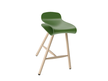 BCN - Wooden stool by Kristalia