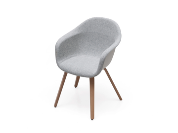 ELEPHANT - Fabric chair with armrests by Kristalia